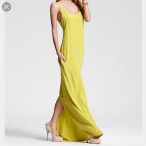 BCBG Max Azria Sara Maxi Dress in Lemongrass XXS